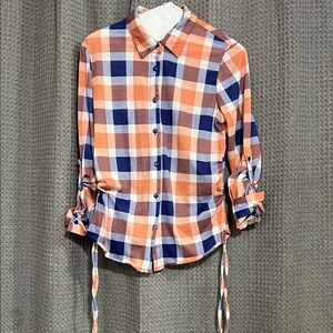 Vibrant Checkered Button-Down Shirt
